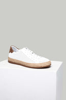 Perforated Men's Leather Espadrilles | Derimod