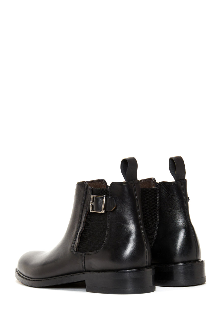 Men's Black Leather Chelsea Boots