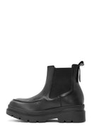 Men's Black Leather Chelsea Boots | Derimod