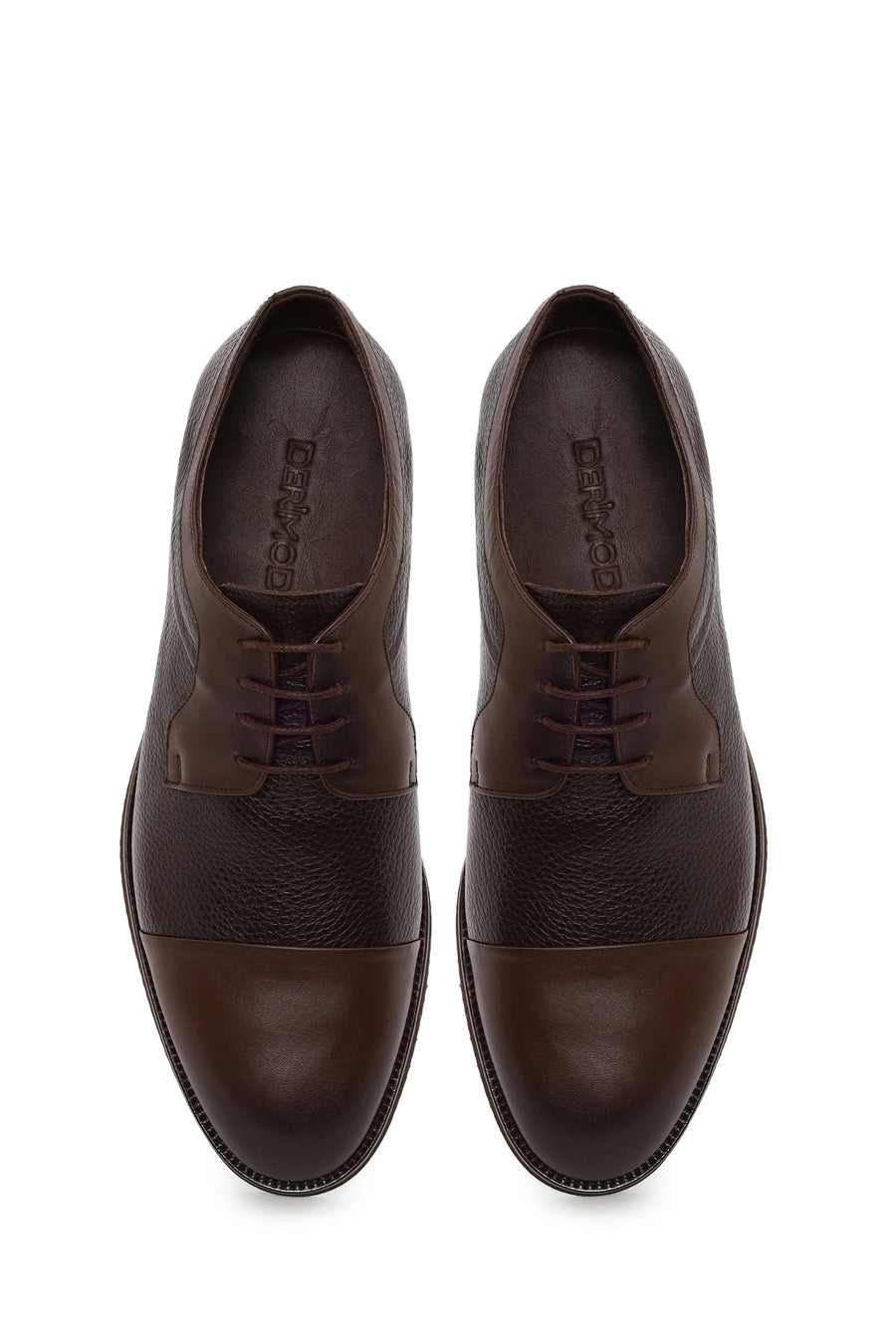 Men's Brown Lace-up Leather Casual Shoes