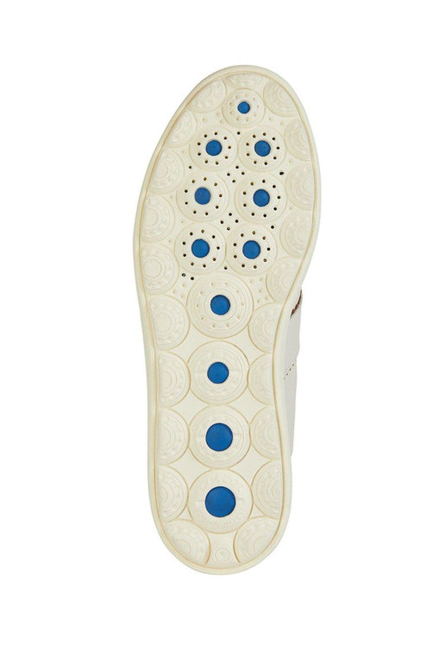 Geox Men's White Spherica Lace-Up Leather Sneaker