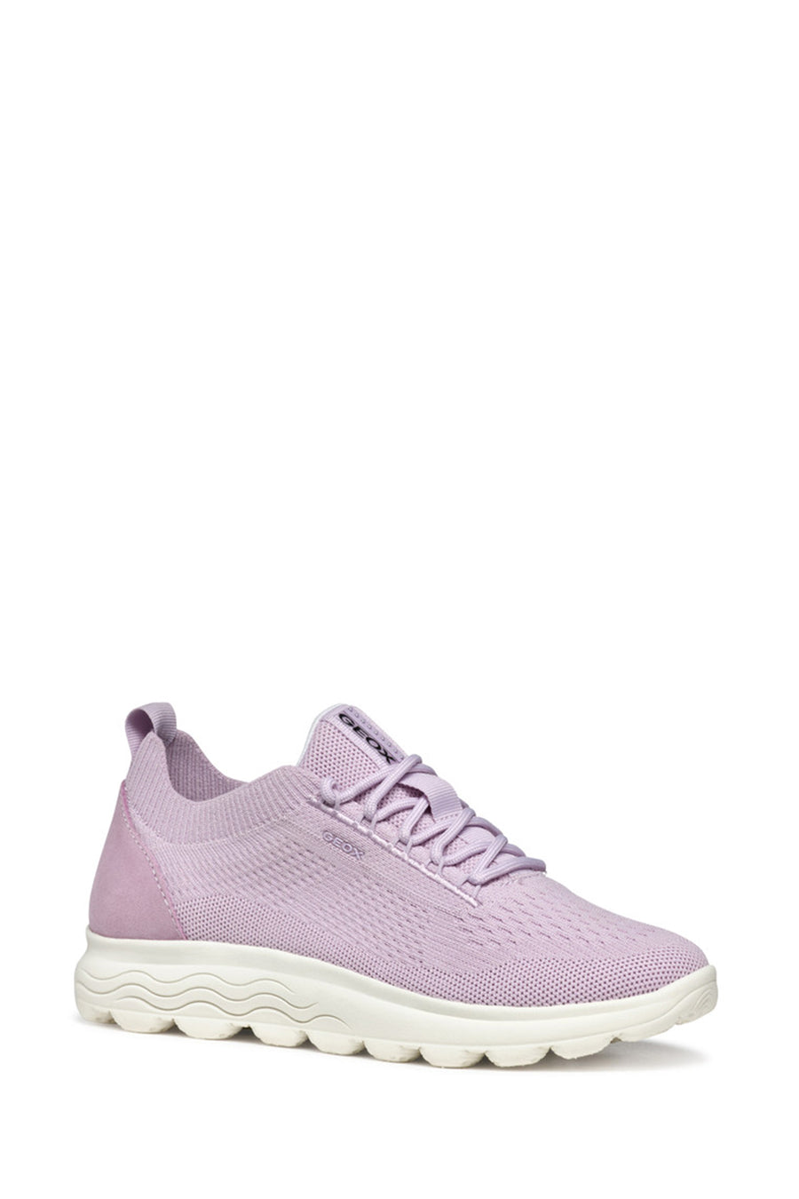 Geox Kadın Mor D Spherica A - Knitt. Text + Sue Bağcıklı Kumaş Sneaker