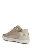 Geox Women's Gold Blomiee Lace-Up Leather Sneaker | Derimod