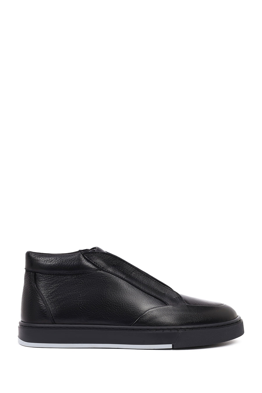 Men's Black Leather Sports Boots 25WFD805418 | Derimod