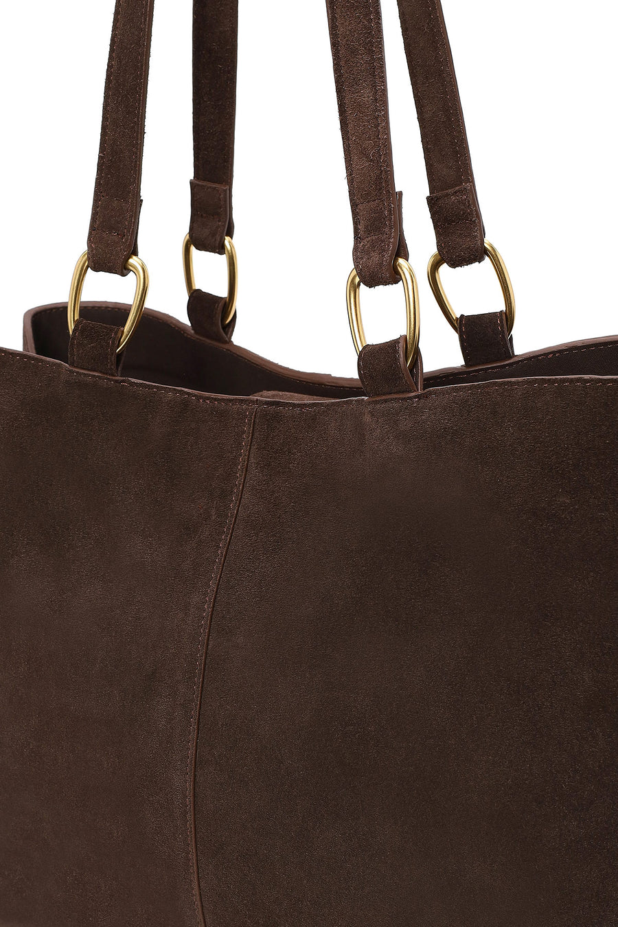 Woman Brown Suede Casual Bag