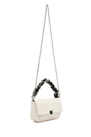 Women's White Long Chain Strap Mini Handbag | Derimod