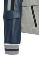 Fay Women's Gray Shirt Collar Suede Leather Jacket | Derimod