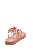 Women's Crocodile Printed Casual Sandals | Derimod