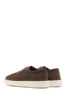Men's Mink Lace-Up Thick Soled Suede Leather Sneaker | Derimod