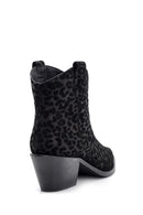 Women's Suede Leather Heeled Boots | Derimod
