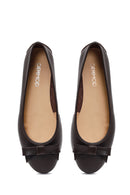 Women's Brown Leather Ballerinas | Derimod