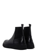Male Black Leather Chelsea Boots | Derimod