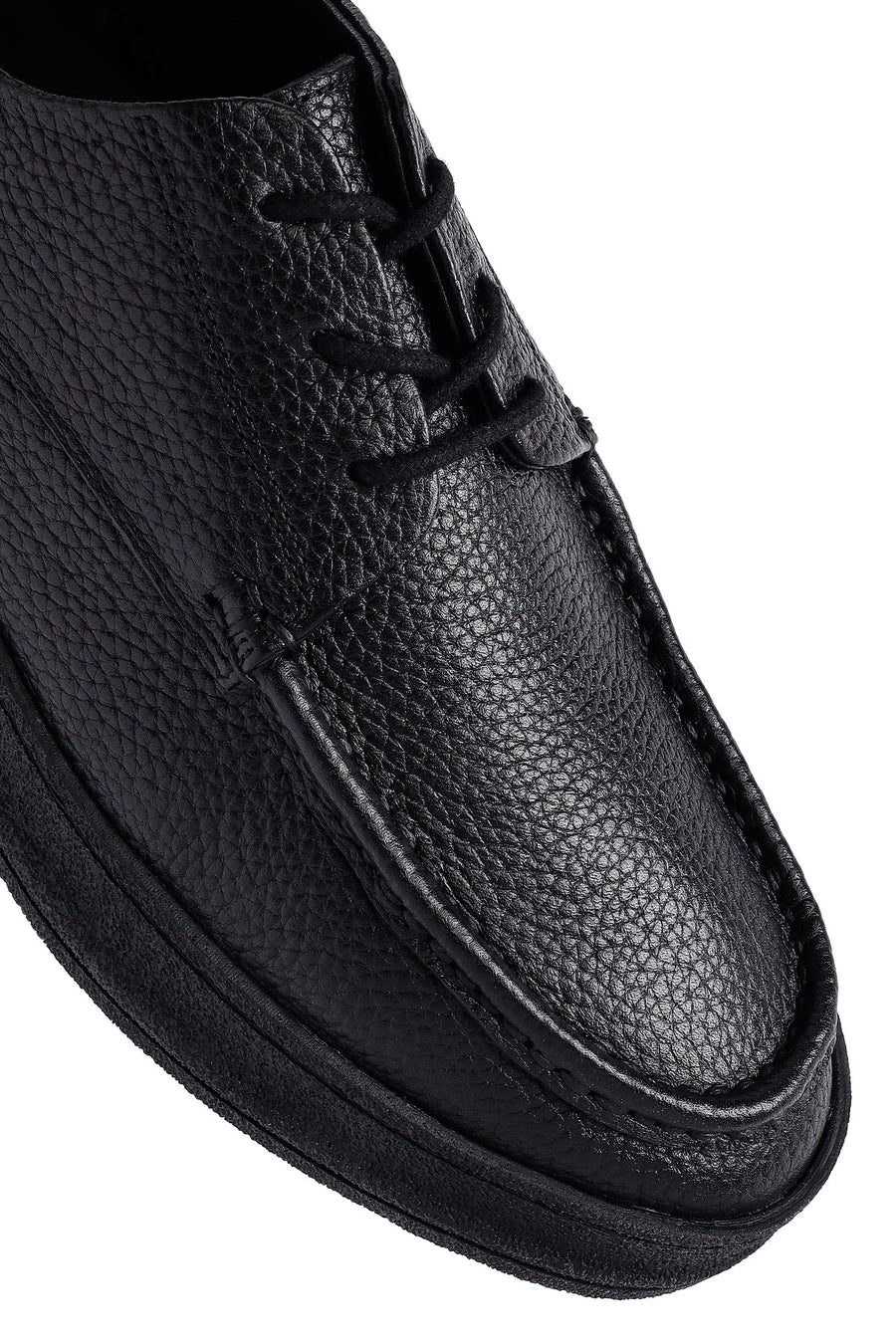 Men's Black Lace Up Leather Casual Shoes