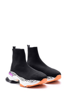 Women's Leopard Detailed Socks Boots | Derimod