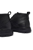 Men's Black Lace-Up Leather Casual Boots | Derimod