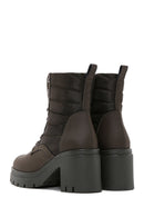 Women's Green Thick Heeled Boots | Derimod