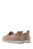 Kadın Vizon Süet Deri Comfort Loafer | Derimod