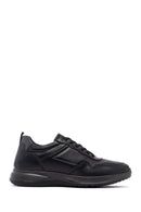 Men's Black Lace-Up Leather Casual Sneakers | Derimod