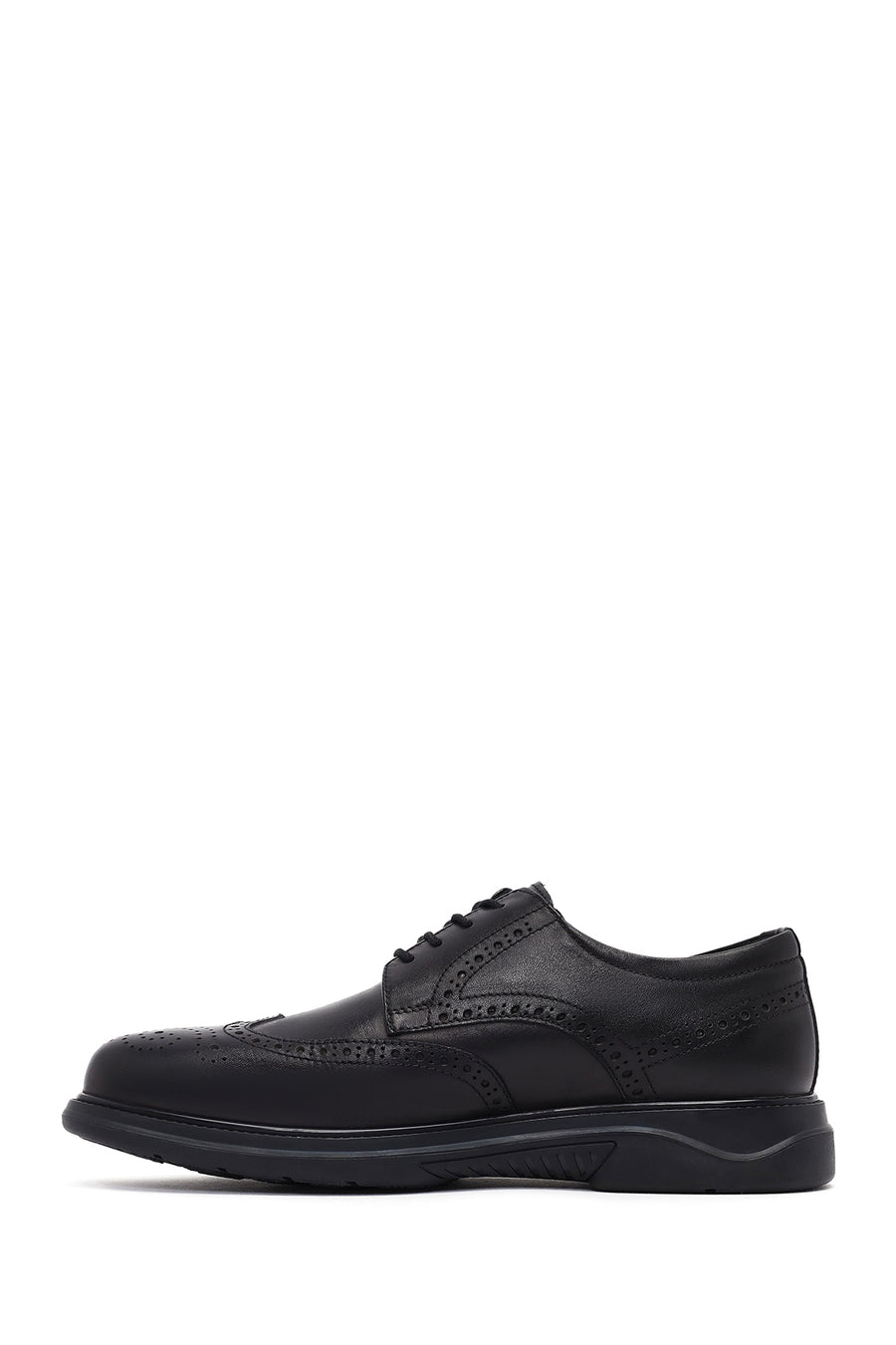 Men's Black Lace Up Leather Casual Shoes