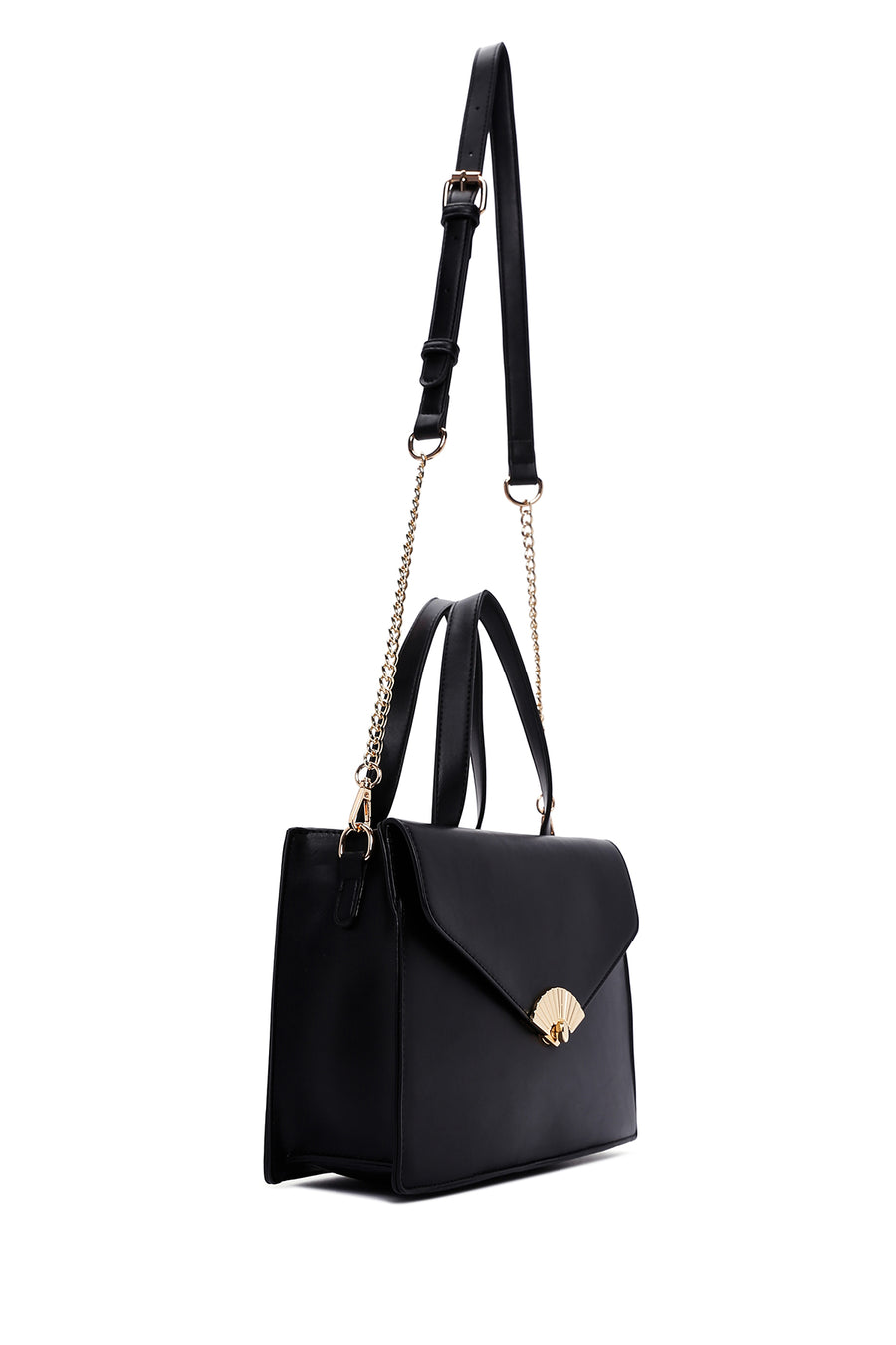 Women's Black Long Strap Shoulder Bag