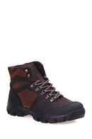 Lace-Up Men's Leather Boots | Derimod