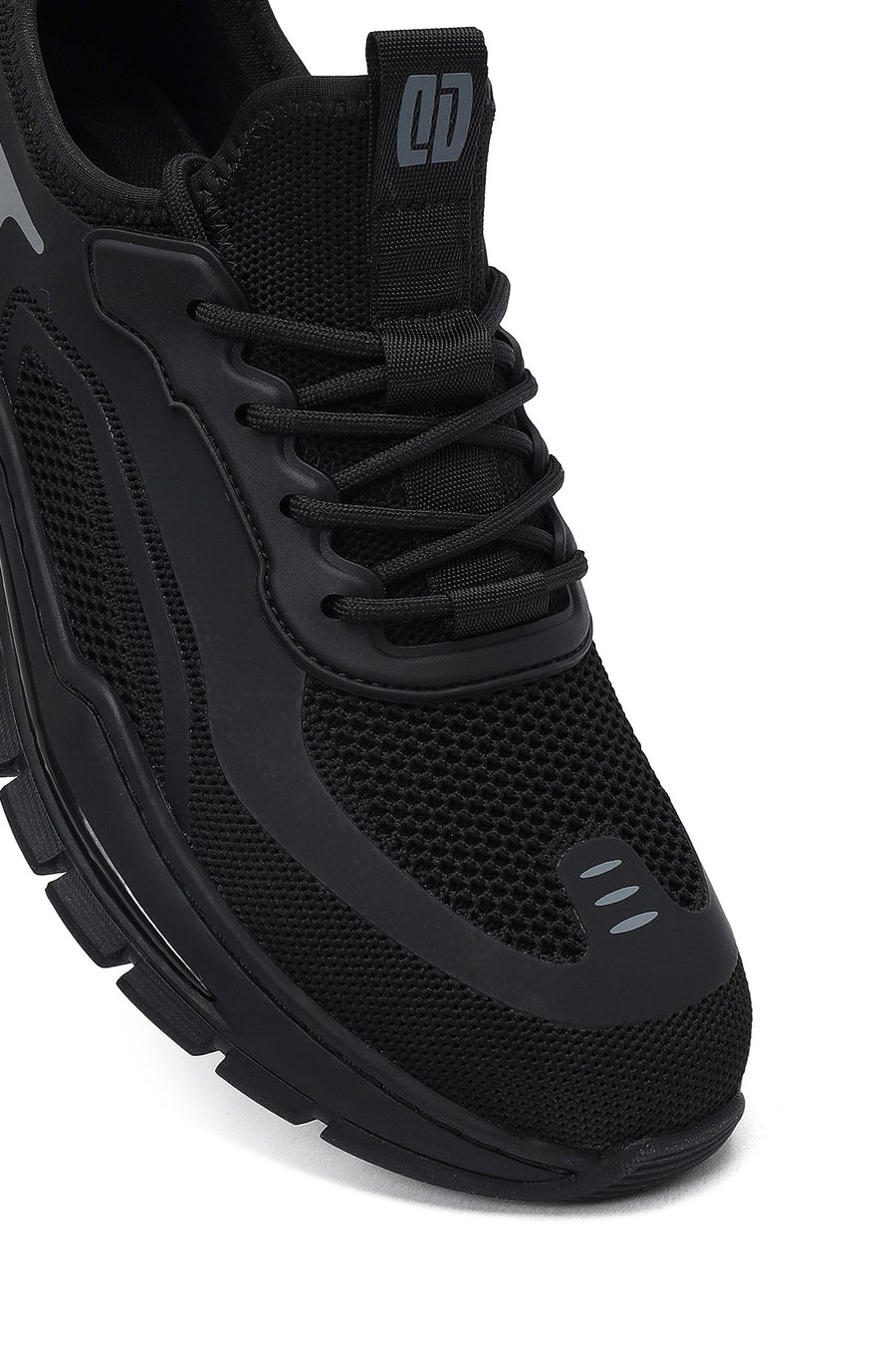 Derimod Zero Men's Black Lace Up Fabric Sneaker