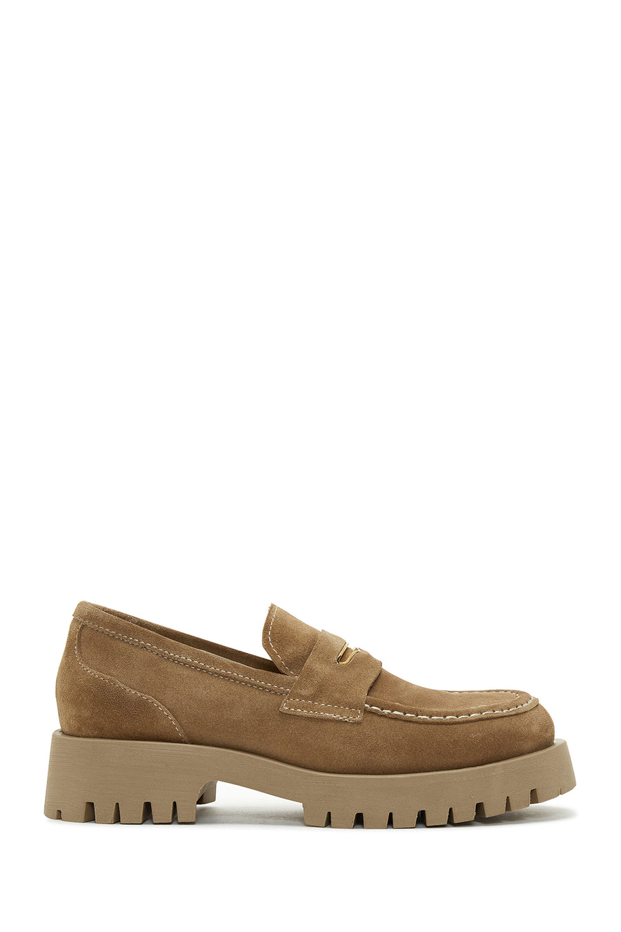 Kadın Süet Deri Loafer 22WFD184510 | Derimod