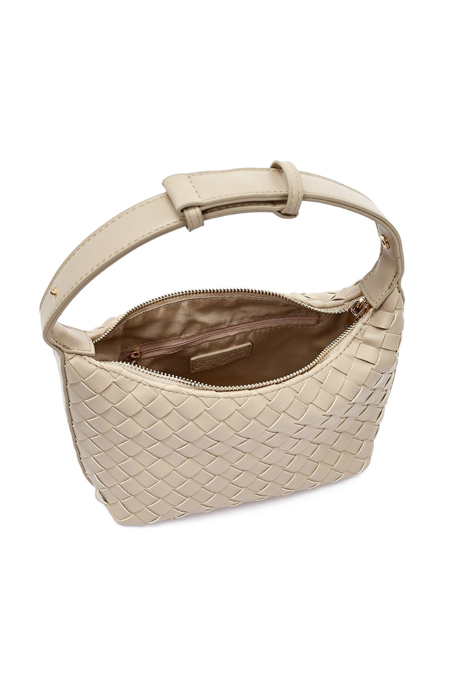 Women's Beige Accessory Knitted Mini Handbag