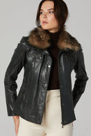 Women's Leather Coat | Derimod