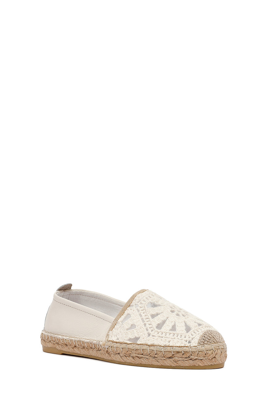 Woman Cream Patterned Espadrilles