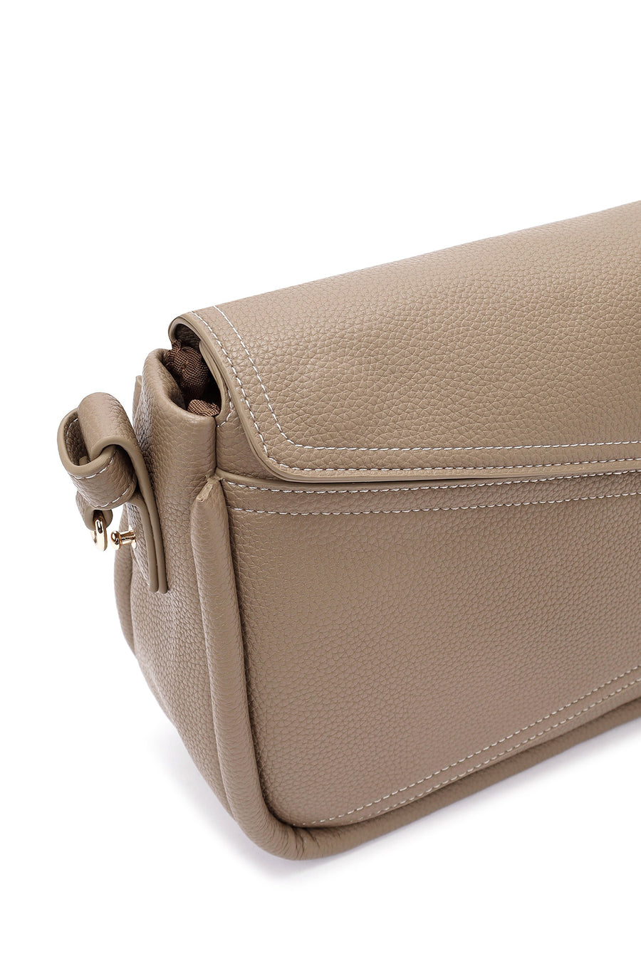 Women's Beige Long Strap Crossbody Bag