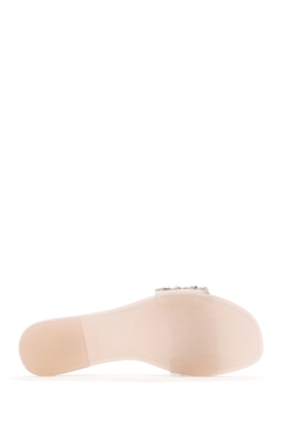 Women's Beige Stone Jelly Slippers