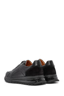 Men's Black Lace-up Leather Sneaker | Derimod