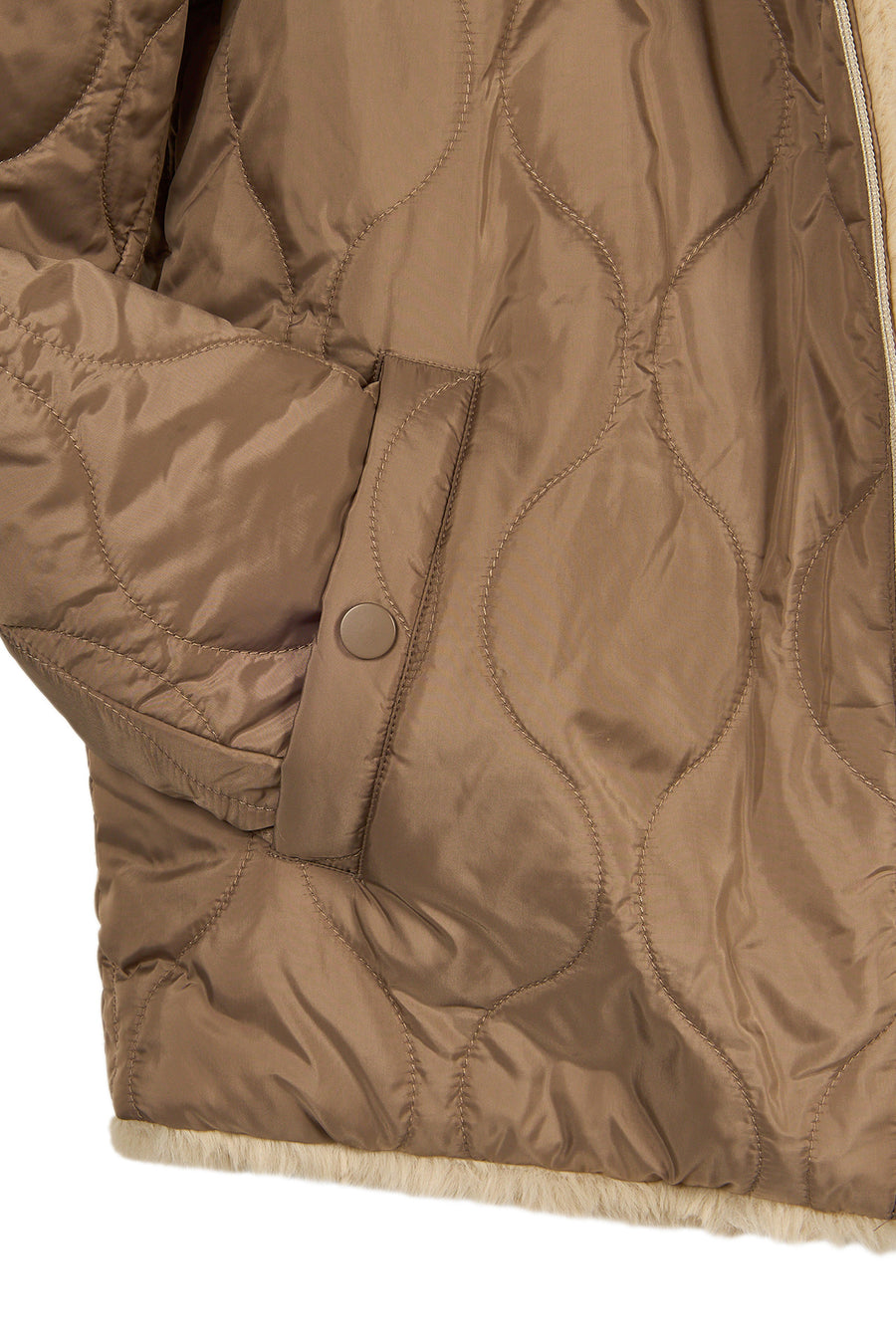Tahoe Woman Mink Reversible Hooded Oversize Teddy Coats