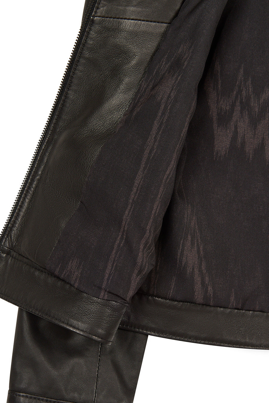Victoria Woman Black Short Leather Jacket