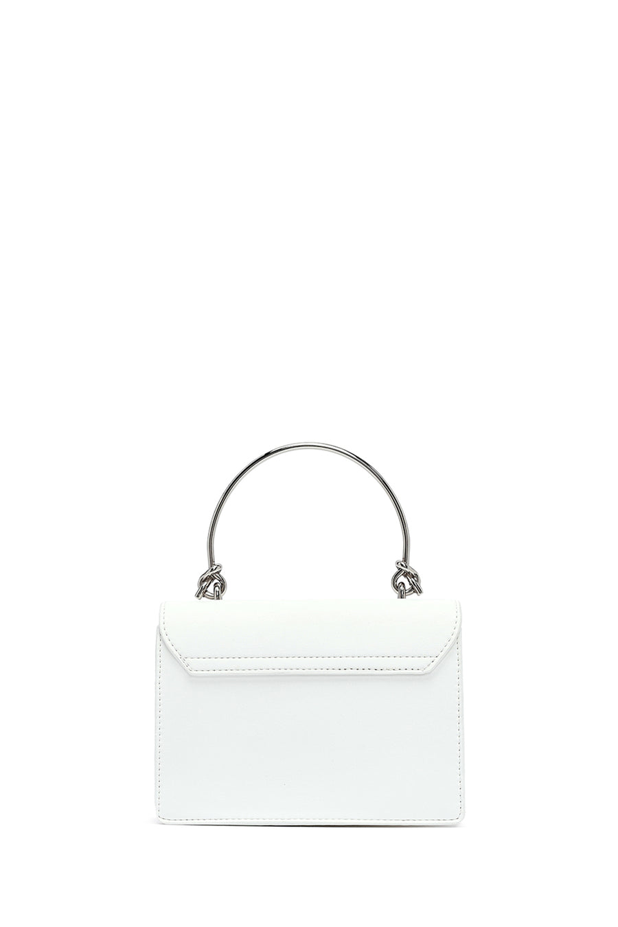 Women's White Long Strap Mini Classic Handbag