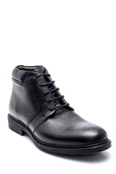 Men's Leather Zippered Classic Boots | Derimod