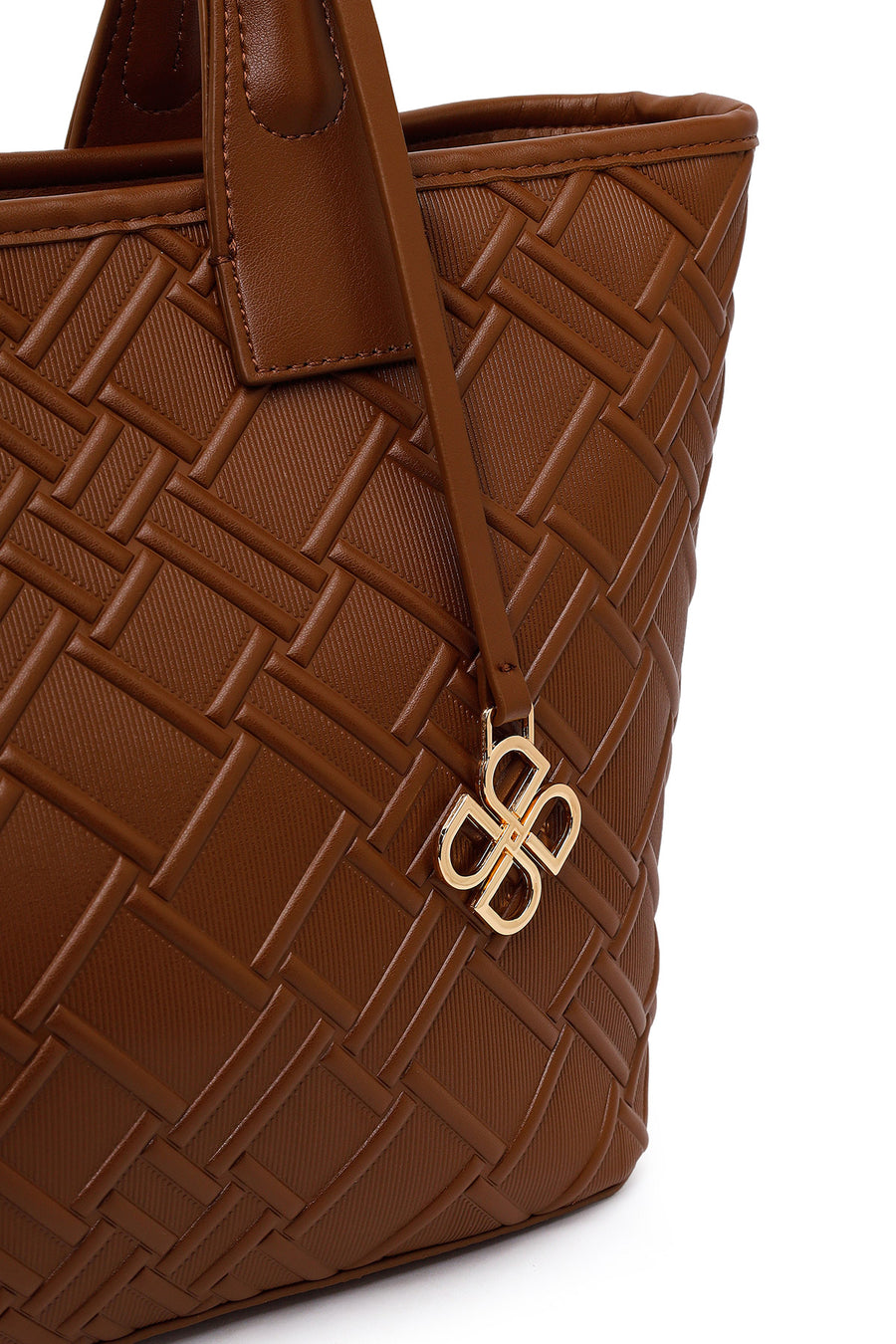Woman Brown Long-Strap Printed Shoulder Bag