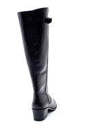 Women's Leather Heeled Boots | Derimod