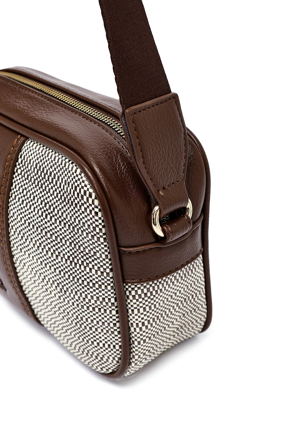 Women's Brown Long Strap Crossbody Bag