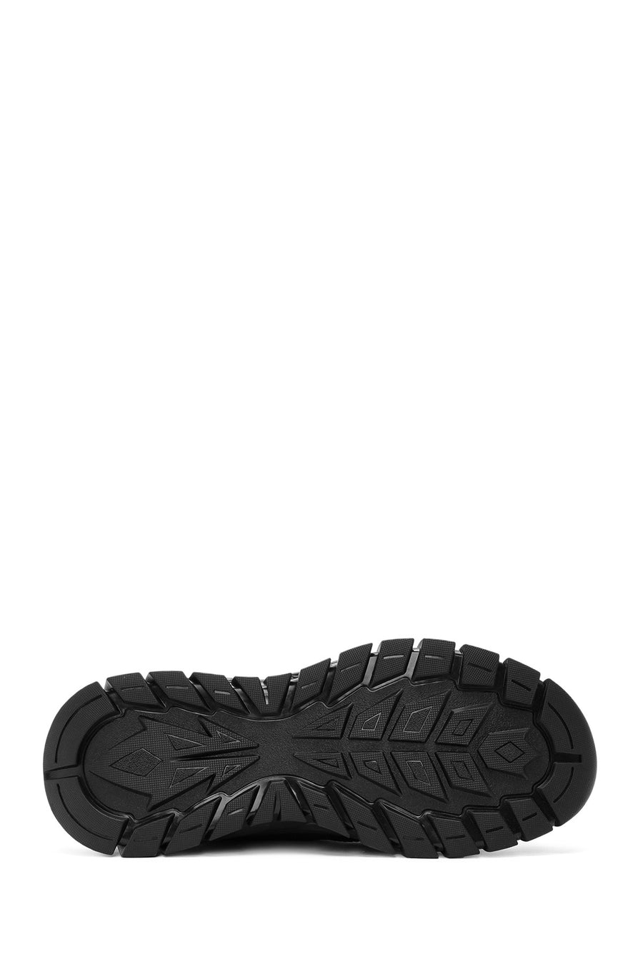 Men's Black Lace Up Leather Sneakers