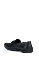 Geox Men's Black Moner 2Fit Leather Casual Loafer | Derimod