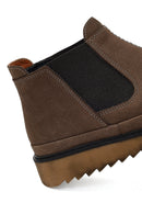 Men's Mink Nubuck Leather Chelsea Boot | Derimod