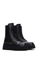 Women's Leather Zippered Casual Boots | Derimod