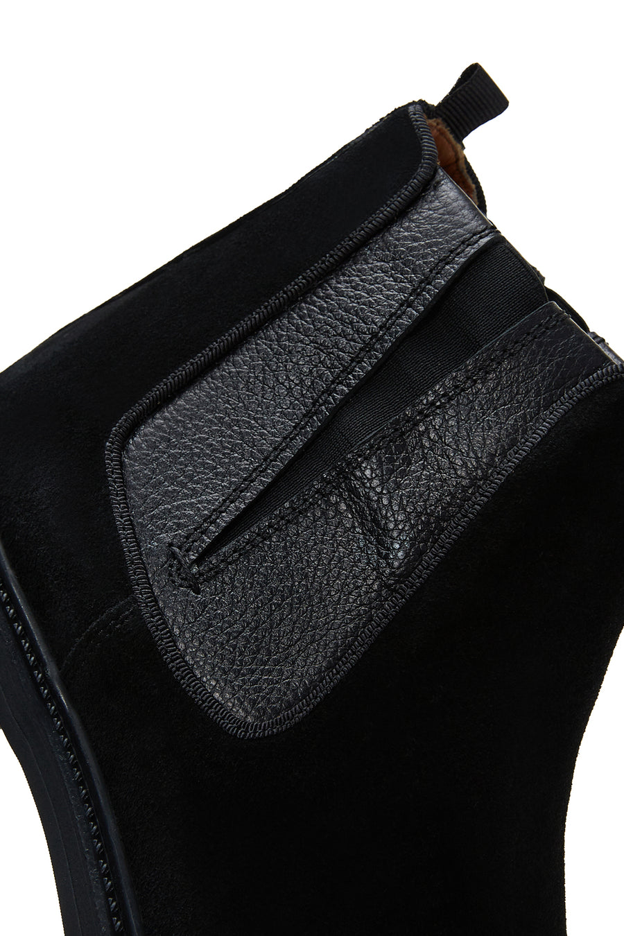 Men's Black Suede Leather Chelsea Boots