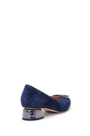 Women's Suede Metal Heel Detailed Shoes | Derimod