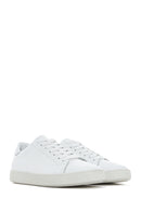 Erkek Beyaz Bağcıklı Deri Sneaker | Derimod