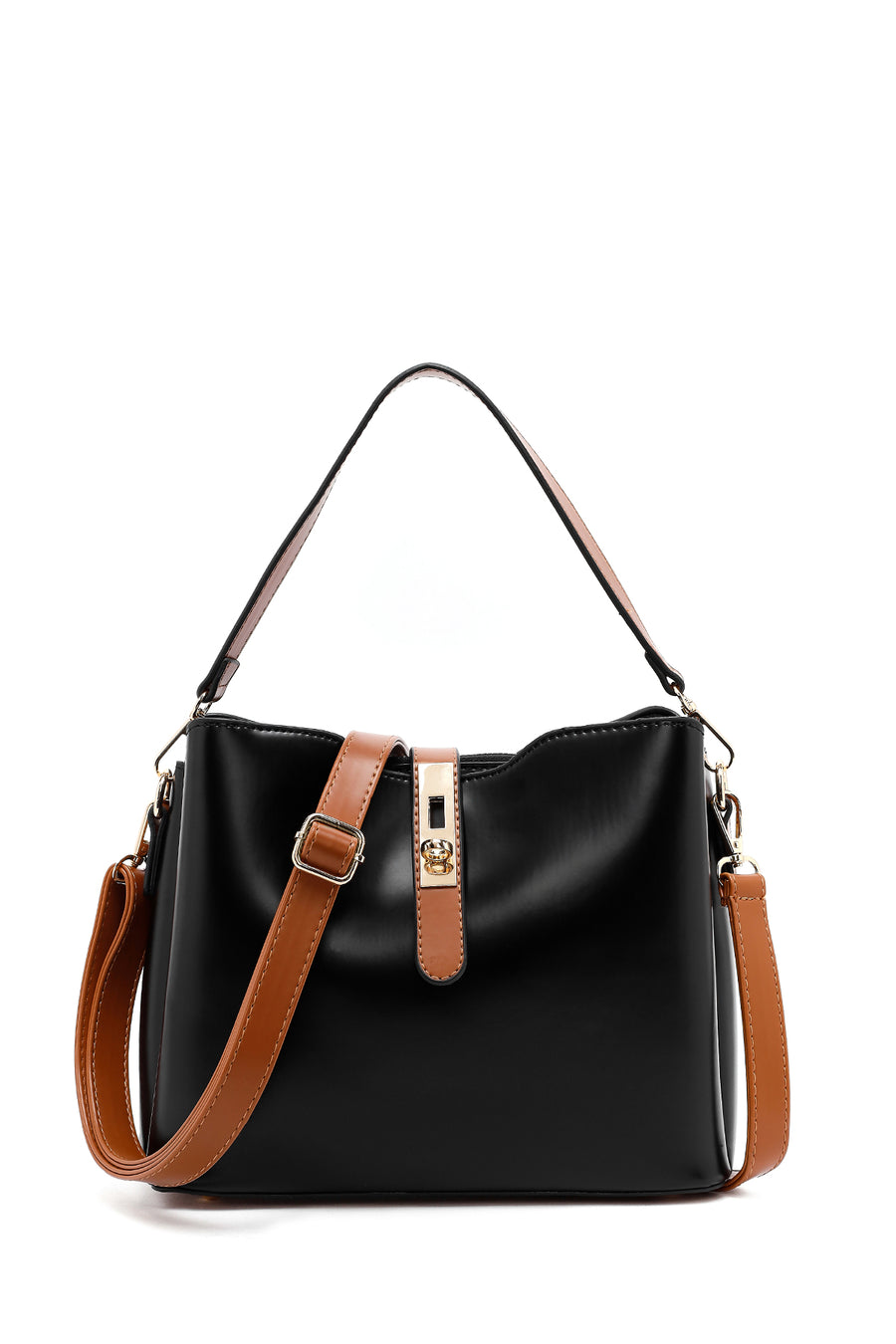 Women's Black Long Strap Classic Handbag 25SBD202818 | Derimod