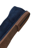 Erkek Lacivert Süet Deri Loafer | Derimod