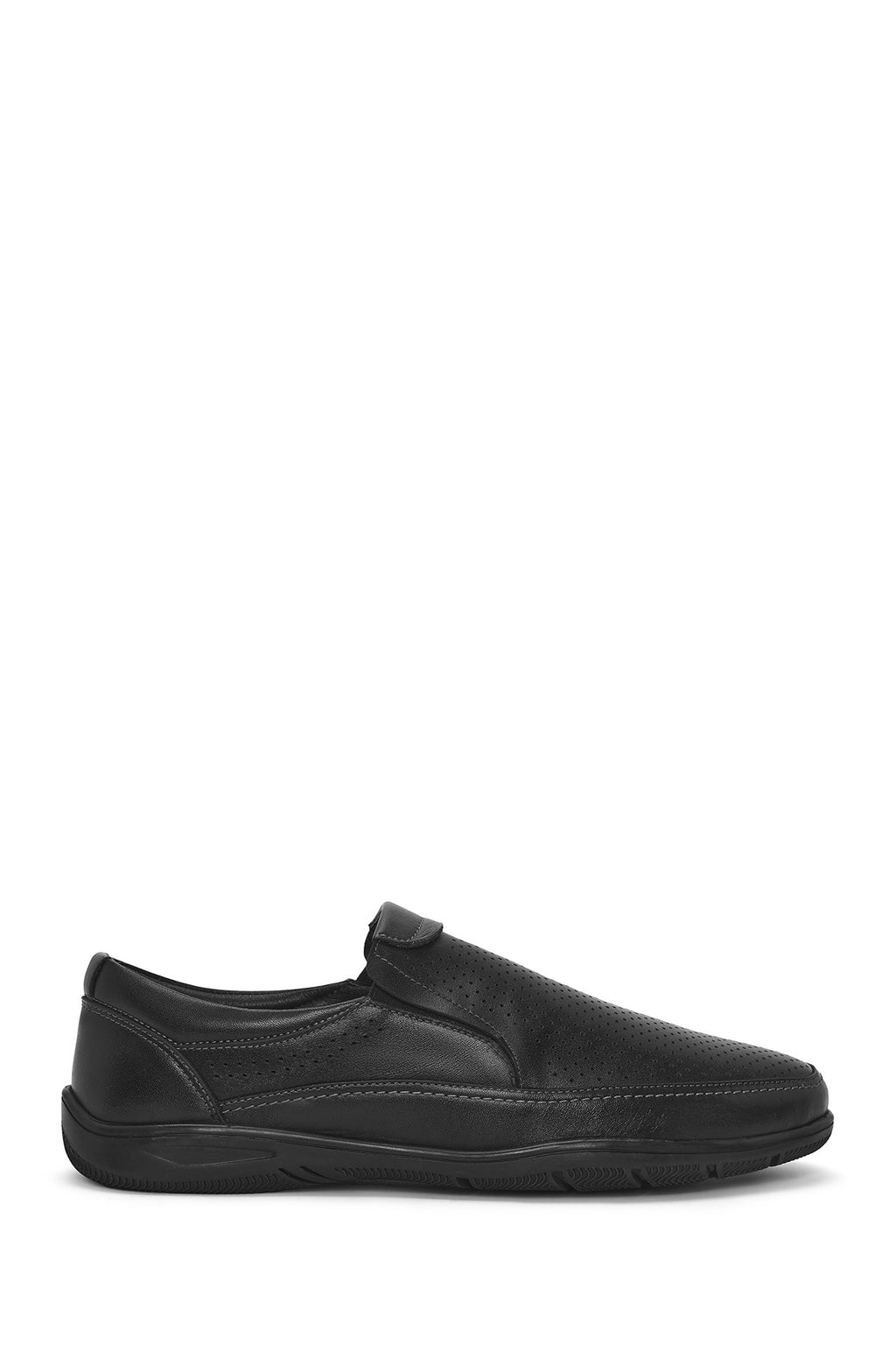 Erkek Siyah Deri Casual Loafer